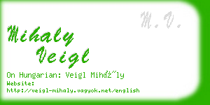 mihaly veigl business card